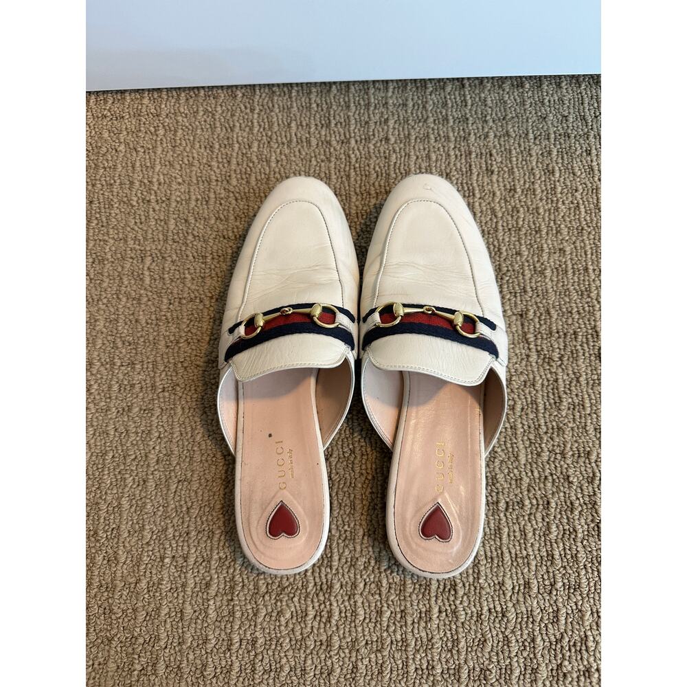 Gucci Women's Princetown Leather Horse Bit Slipper